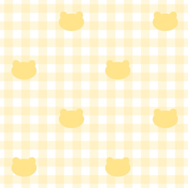 可爱的熊与斯科特纹理。背景无缝模式图片下载