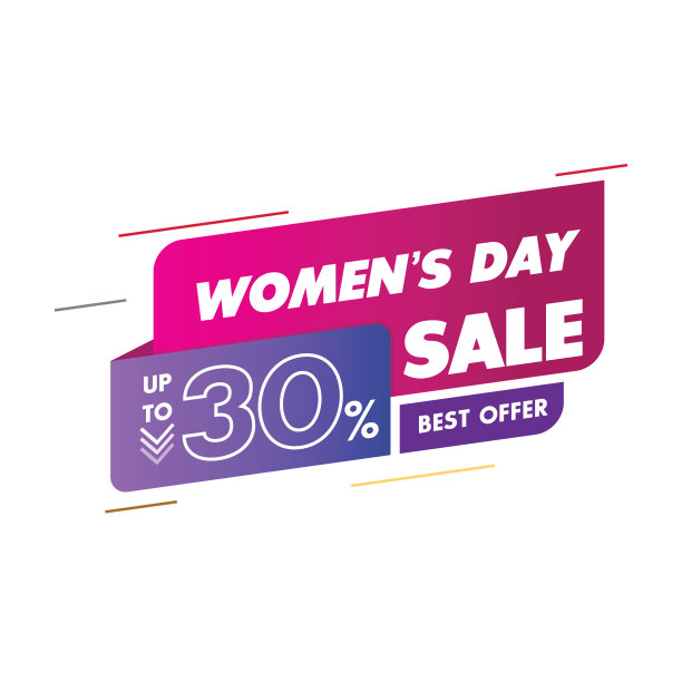 妇女节促销横幅股票插图图片下载