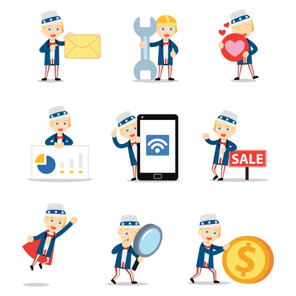 山姆大叔代表了美国政府文化。图片下载