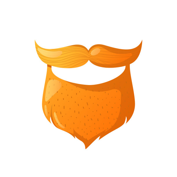 红色的小妖精的胡子和白胡子。图片下载