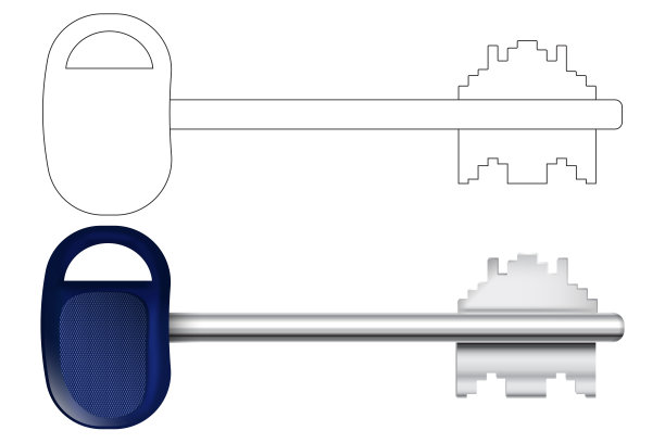 金属门钥匙图片下载