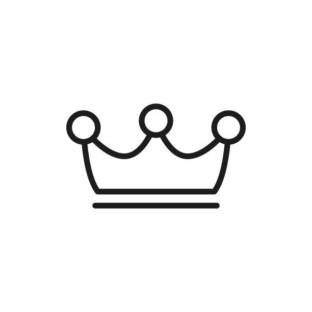 简单的皇冠线图标。图片下载