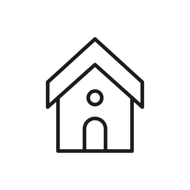 简约住宅线性图标图片下载