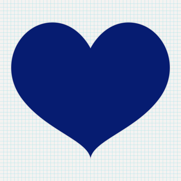 卡套的心。图标在横线纸背景图片下载