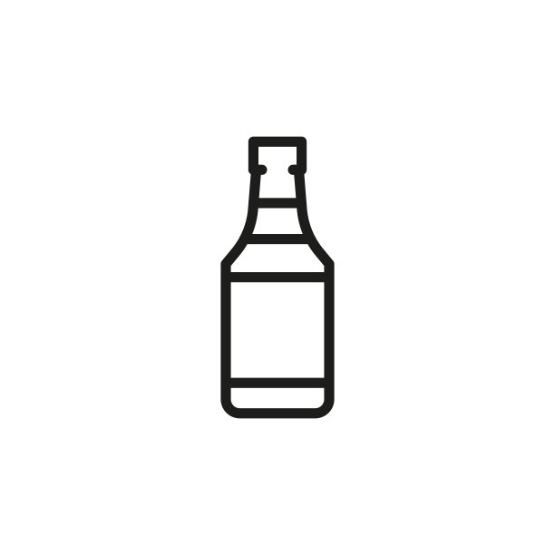 简单的酒精图标。图片下载