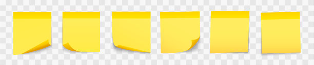 设置粘贴便条与阴影隔离。矢量插图。图片下载