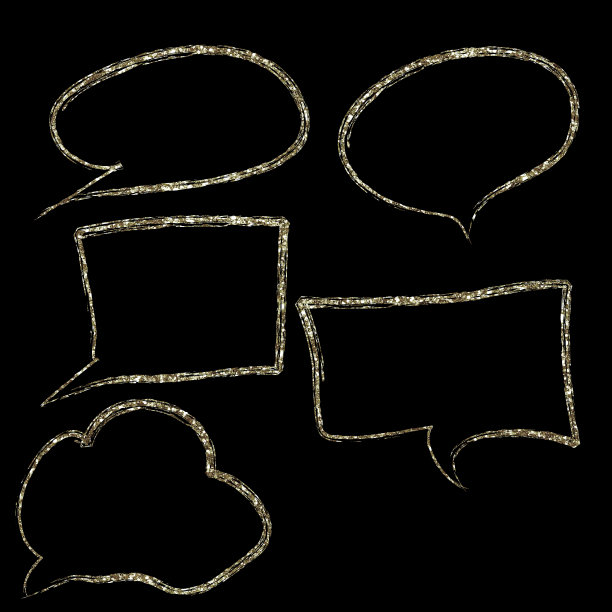 抽象新艺术风格闪闪发光的维多利亚复古框架孤立图片下载