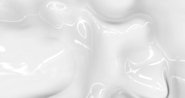 液体抽象白色背景。平滑光滑的纹理3D渲染。三维演示图片下载