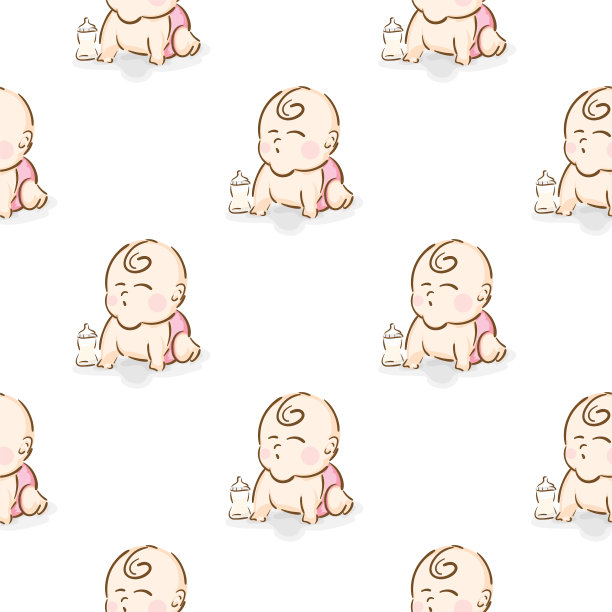 婴儿图形图案墙纸对象图片下载