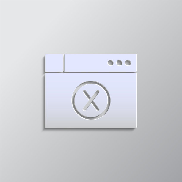 数据库，服务器，浏览器，纸张样式，图标。纸张样式矢量图标图片下载