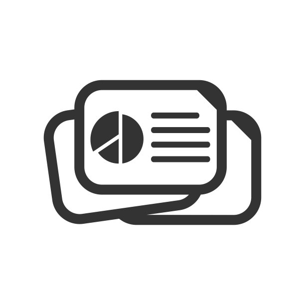 饼图报告图标图片下载