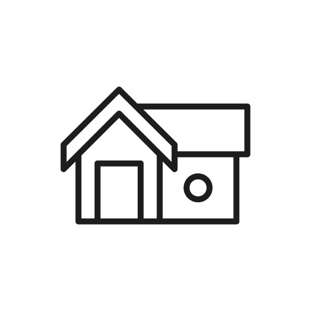 简约住宅线性图标图片下载