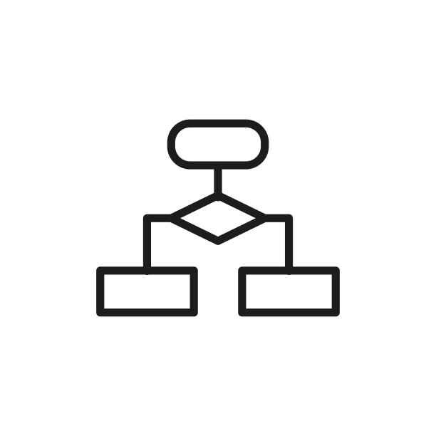 简约的算法线条图标图片下载