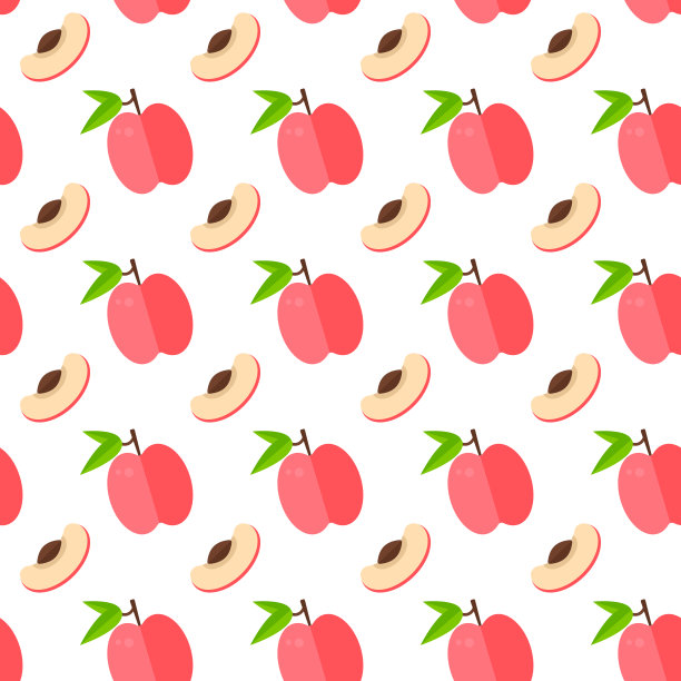 背景与整个桃子和切片。图片下载