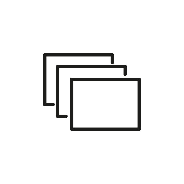 简单的图层线条图标。图片下载