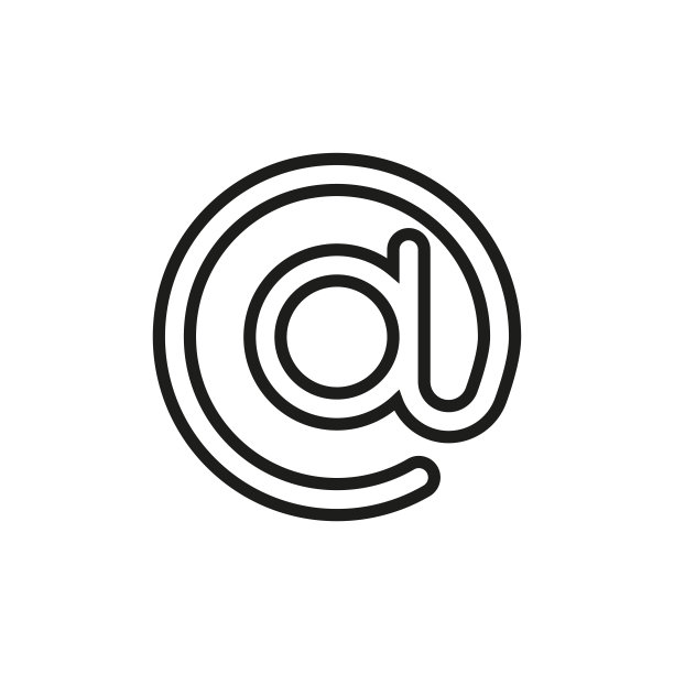 简约的@线条图标图片下载