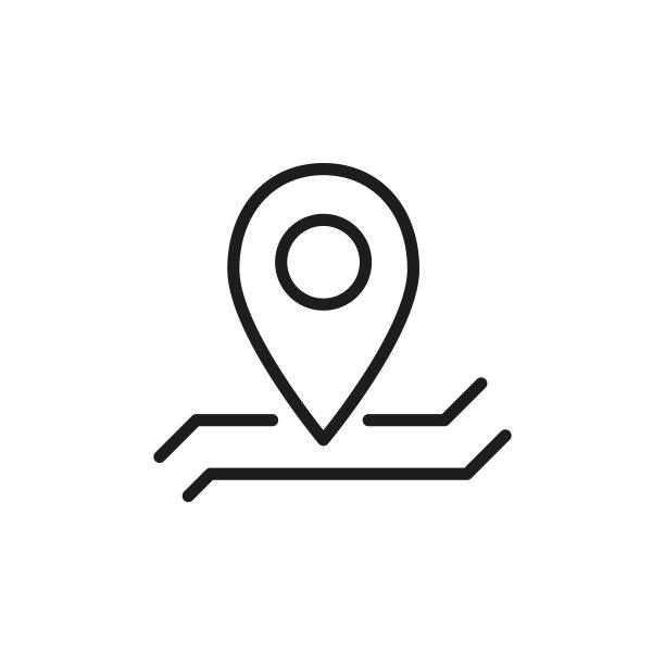 简约地图图钉线条图标图片下载