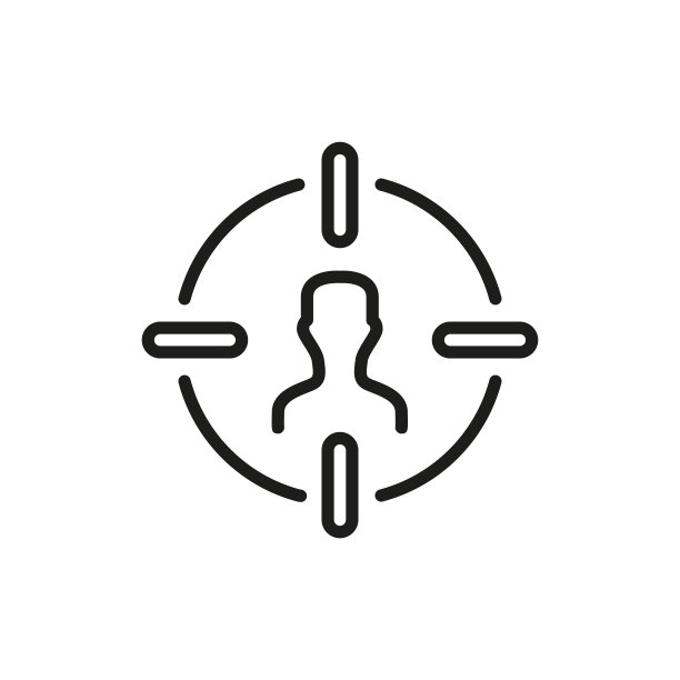 简约目标受众线条图标图片下载