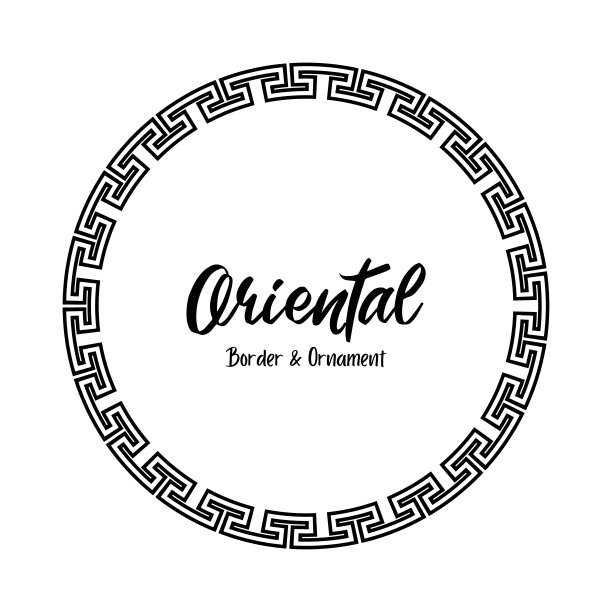 中国古典东方装饰框复古边框艺术装饰图片下载