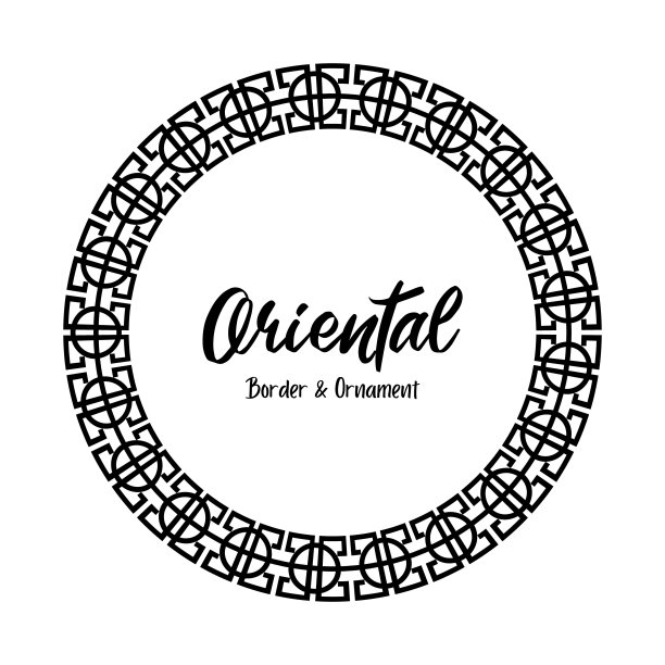 中国古典东方装饰框复古边框艺术装饰图片下载