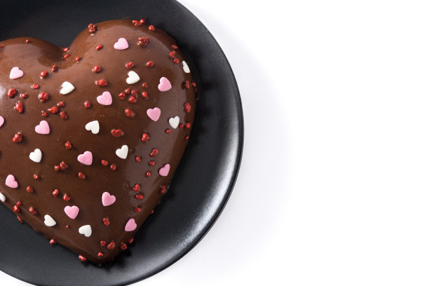 情人节或母亲节的心形蛋糕图片下载