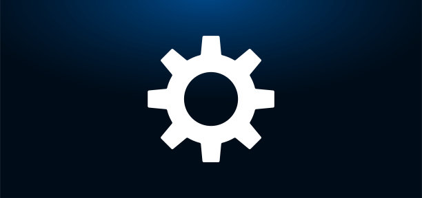 设置图标水晶蓝色横幅背景图片下载