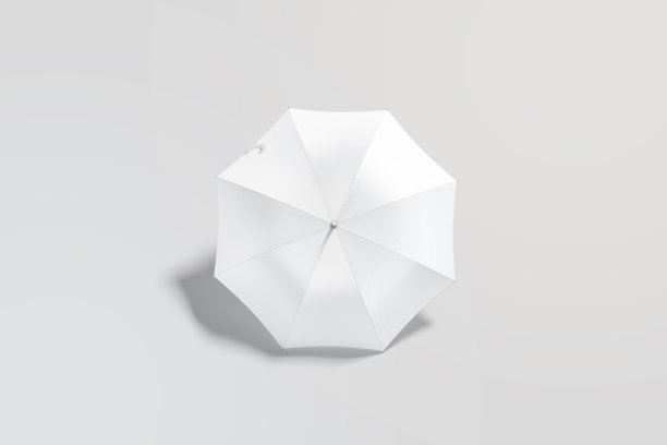 空白的白伞开着，仰卧着，后视镜图片下载