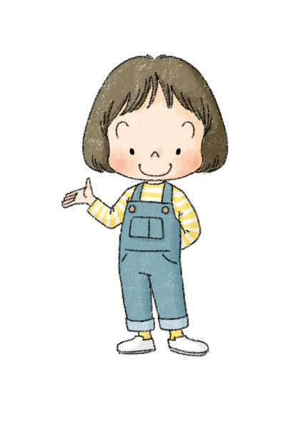 一个女孩全身拍摄的插图图片下载