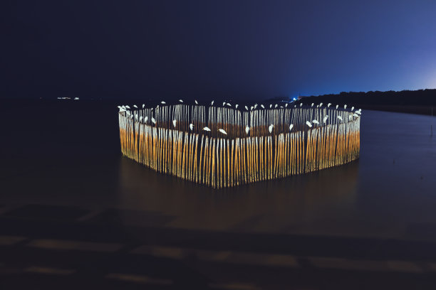 夜间照明设备特写图片下载