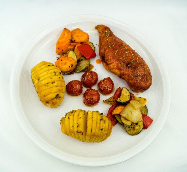 鸡胸肉和蔬菜图片下载