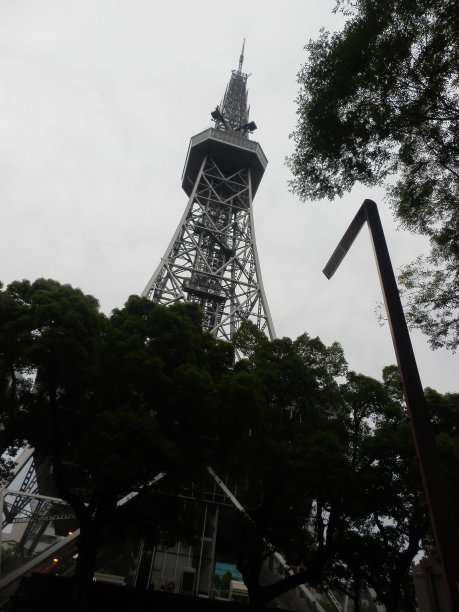 名古屋电视塔抬头日本摄影图片下载