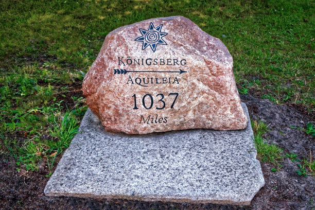 加里宁格勒装饰指向石哥尼斯堡阿奎里亚1037英里图片下载