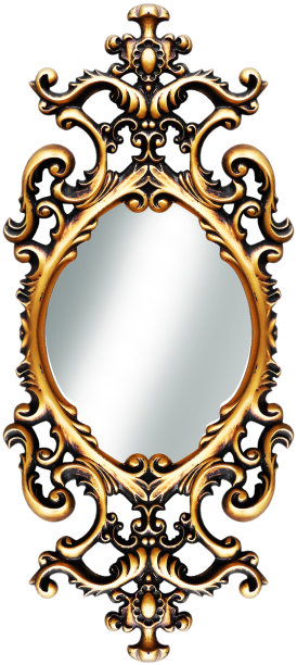 巴洛克式的金色装饰元素图片下载