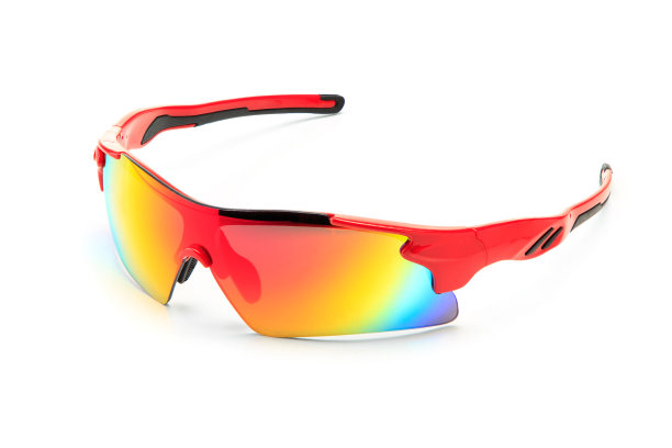 现代时尚的红色运动自行车太阳镜图片下载