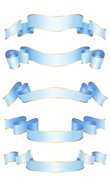 现实的向量丝带图片下载