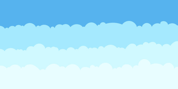 收集蓝色的云。图片下载