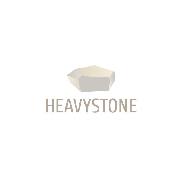 沉重的石头梯度颜色图标与样本文本图片下载