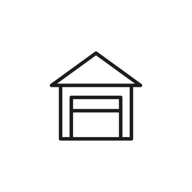 简单的仓库线图标。图片下载