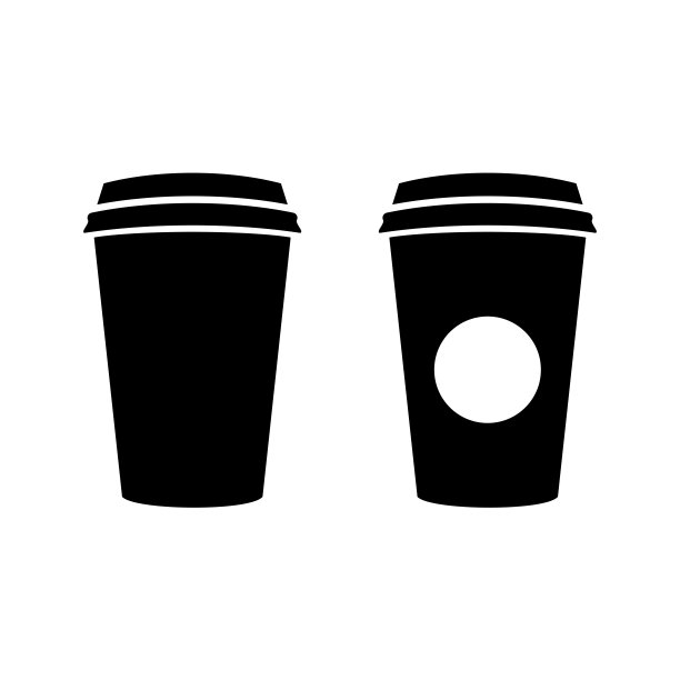 纸杯平面矢量图标的应用程序和网站图片下载