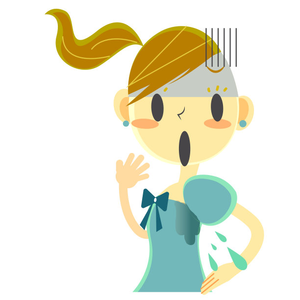 可爱的女孩护肤麻烦图片下载