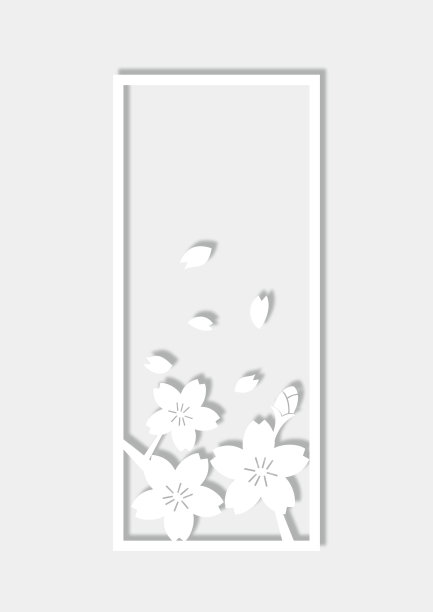 樱花框架图片下载