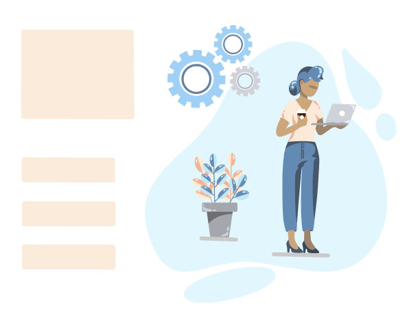 一个穿着西装拿着笔记本电脑的女人图片下载