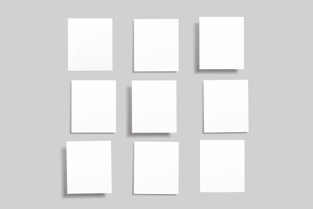 情绪板组成，板的灵感，故事和照片模板与空白框架翱翔在空中和孤立的灰色，便于编辑为图形设计师的演示，作品集等模板。图片下载