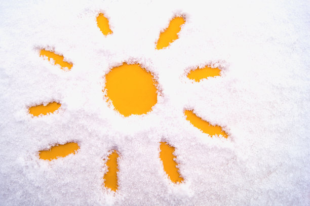 冬天的抽象画，等待一个温暖的夏天图片下载