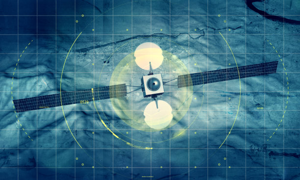 间谍卫星，地形，军事目标的卫星图像。住房和城市发展部。物理星座图。图片下载