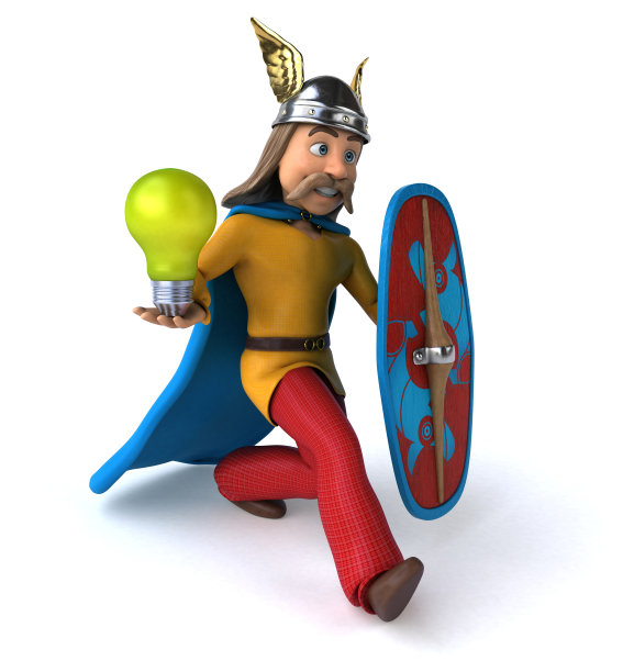 高卢乐趣- 3D插图图片下载