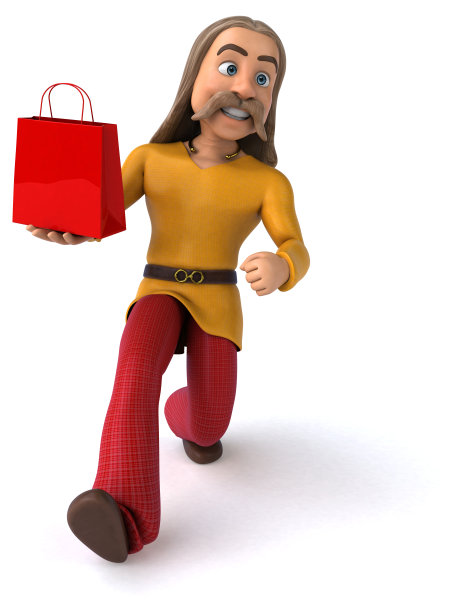 高卢乐趣- 3D插图图片下载