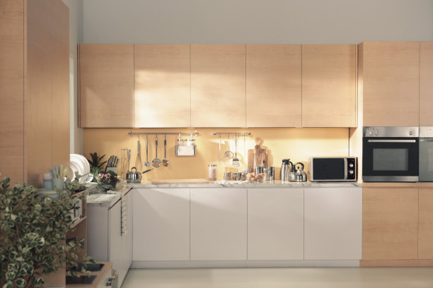 厨房里有很多设备图片下载