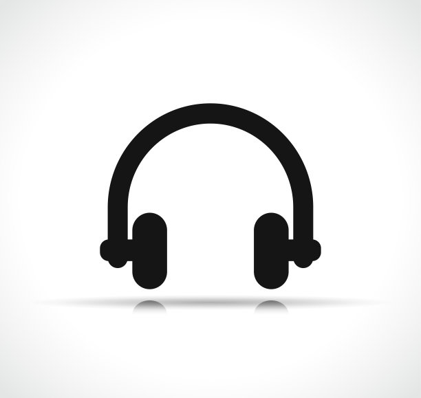 矢量耳机图标符号设计素材图片