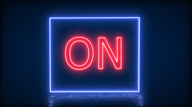 霓虹灯横幅背景图片下载